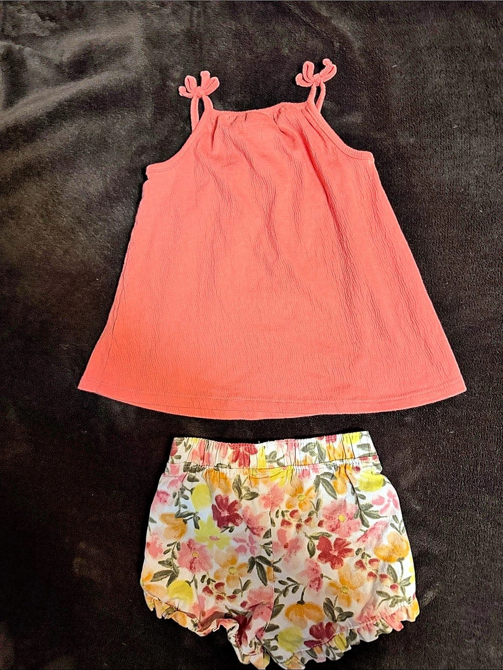 Jumping Beans 2 Piece Floral Set in Coral